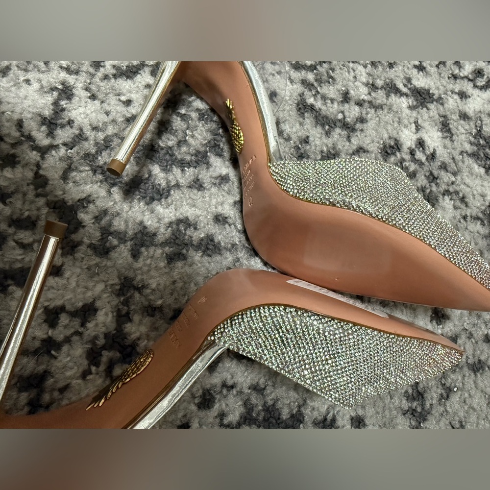 Aquazzura Silver Women's Shoes - Picture 9 of 12